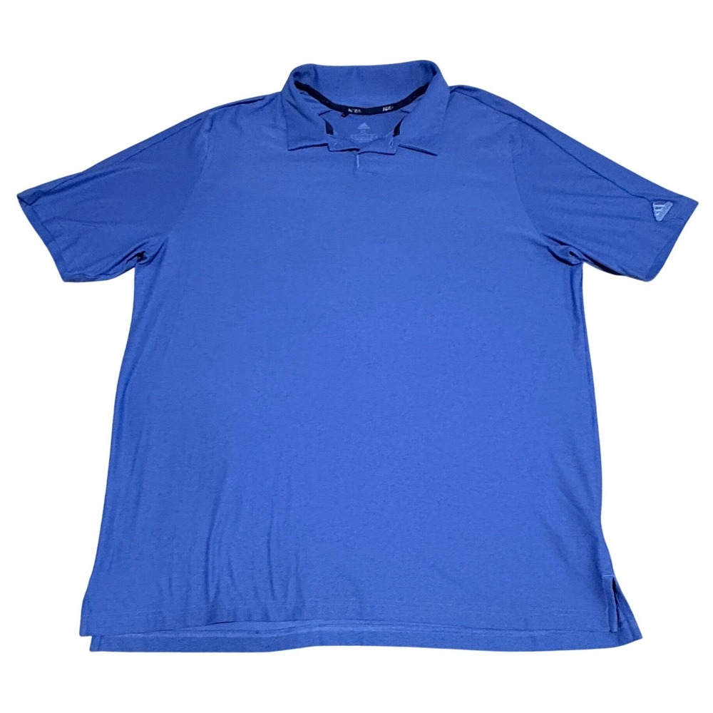 Adidas Polo Shirt Mens XL Blue Primegreen GV4460 Athletic Short Sleeve Golf